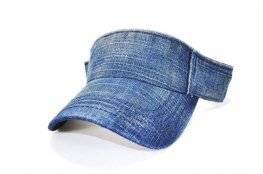 PLAIN PIGMENT SUNVISOR B.DENIM