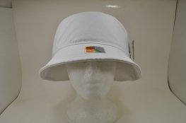BC-006 PLAIN BUCKET HAT-WHITE