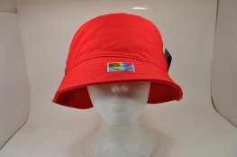 BC-002 PLAIN BUCKET HAT-RED