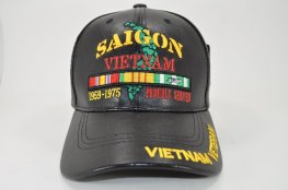 PUMI-378 SAIGON VIETNAM VET PU LEATHER BLACK
