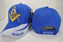 MS-013 MASON VELCRO CAP- ROYAL