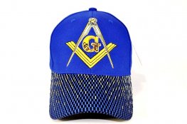 MS-019 MASON VELCRO CAP- ROYAL/ROYAL