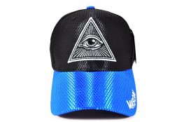 MS-031 MASON VELCRO CAP- ROYAL/BLACK