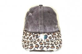026-MONKEY WASHED 2TONE BROWN/BROWN LEOPARD BRIM