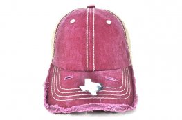 057-SOLID-PIGMENT-VISOR-BRIM-VINTAGE(BURGUNDY&KHAKI)