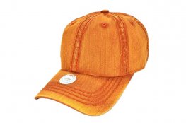 SEAMED WASH COTTON PLAIN - RUST