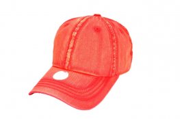 SEAMED WASH COTTON PLAIN - RED