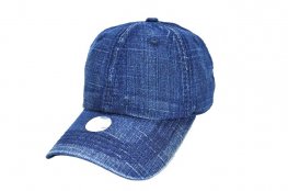 SEAMED WASH COTTON PLAIN - DARK BLUE DENIM