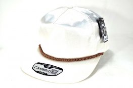 PB-303 5PANEL ROPE SATIN UNSTRUCTURED CAP - CREAM