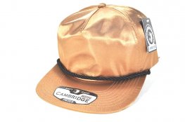 PB-303 5PANEL ROPE SATIN UNSTRUCTURED CAP - KHAKI