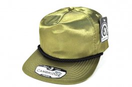 PB-303 5PANEL ROPE SATIN UNSTRUCTURED CAP - OLIVE