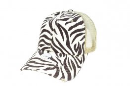 003-ZEBRA-MESH-CAP(BROWN)/KHAKI MESH