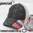 006-Serape ponytail mesh cap