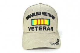 MI-483 DISABLED VIETNAM VET - KHAKI