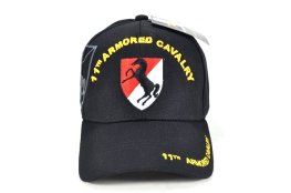 CAP-1256B 11TH ARMORED CAVALRY - BLACK