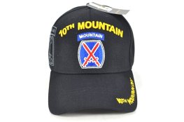 CAP-1267B 10TH MOUNTAIN DIVISION - BLACK