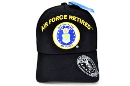 CAP-1332 AIR FORCE RETIRED W/SHADOW ON BILL-BLACK