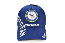 CAP-1453N NAVY EMB VETERAN W/VETERAN ON SIDE - NAVY