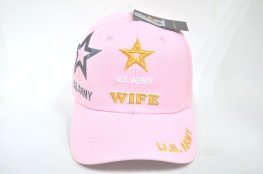 CAP-1216P ARMY LOGO WIFE CAP - PINK