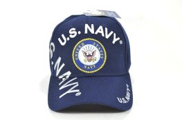 CAP-1403N NAVY EMB US NAVY SHADOW CAP - NAVY
