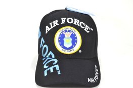 CAP-1303B AF EMB AIR FORCE SHADOW CAP - BLACK