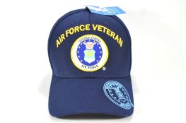 CAP-1302N AF EMB VETERAN W SHADOW ON BILL CAP - NAVY