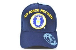 CAP-1332N AF EMB RETIRED W SHADOW ON BILL CAP - NAVY