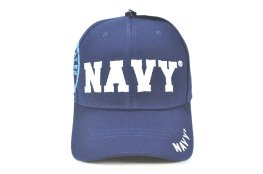 CAP-1401N NAVY EMB W SHADOW CAP - NAVY