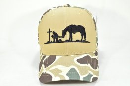 CC-41 PREACHING COWBOY OLD CAMO LOGO - #1