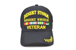 MI-006 DESERT STORM DESERT SHIELD VET - BLACK