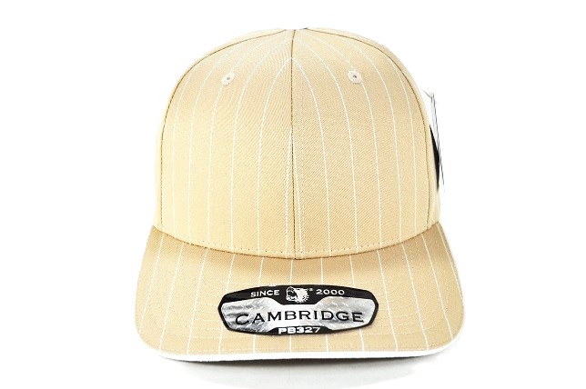 PB-327 PLAIN STRIPE CURVE CAP - KHAKI