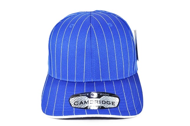 PB-327 PLAIN STRIPE CURVE CAP - ROYAL