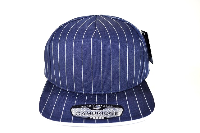 PB-328 5PANEL STRIPE SNAPBACK - NAVY