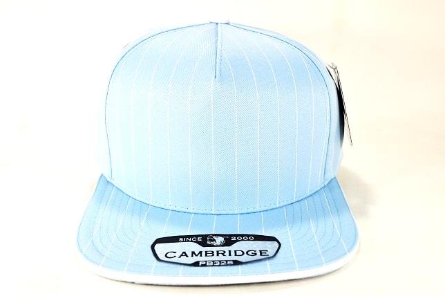 PB-328 5PANEL STRIPE SNAPBACK - SKY