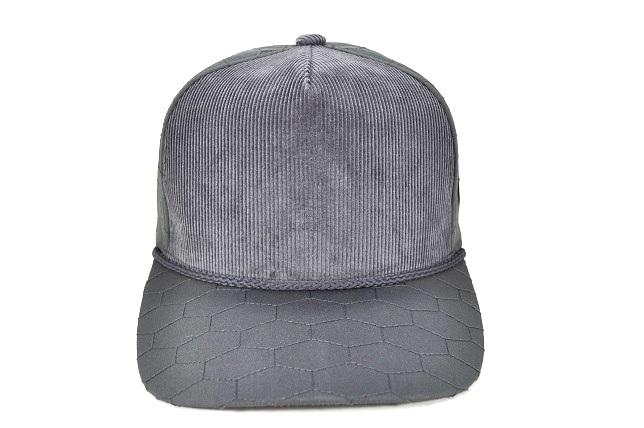 QUILT-101 5PANEL POLYGON QUILT HIGH FRAME WITH ROPE - D.GREY