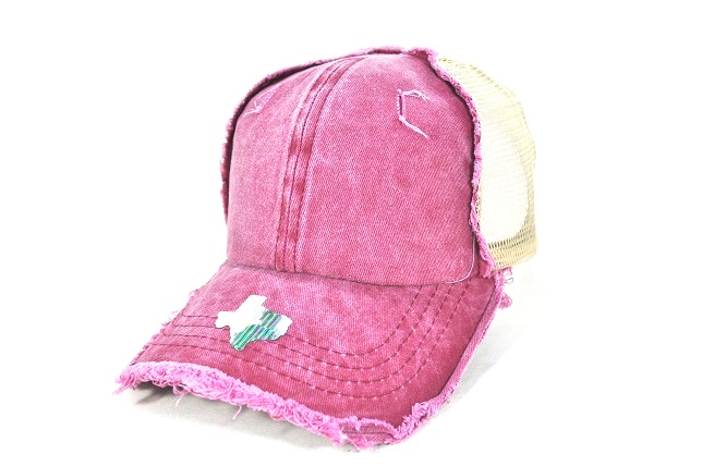 043-PIGMENT RAGGEDY PANEL MESH VELCRO BURGUNDY/KHAKI MESH