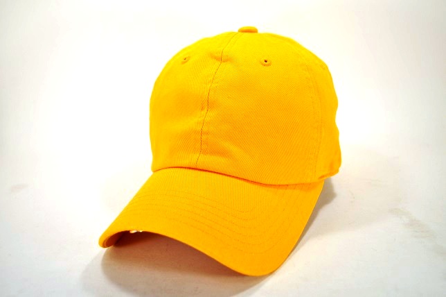PLAIN COTTON DAD CAP GOLD