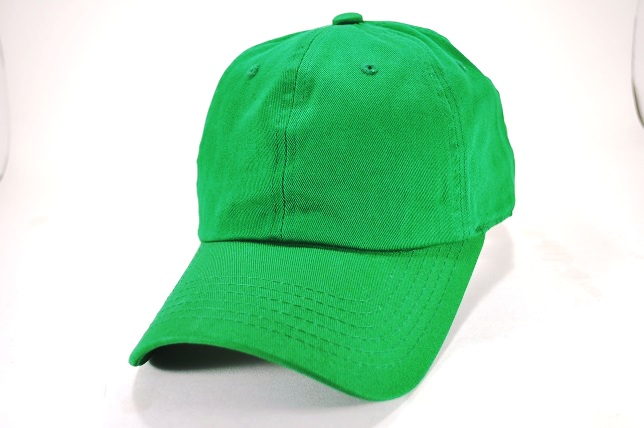 PLAIN COTTON DAD CAP K.GREEN