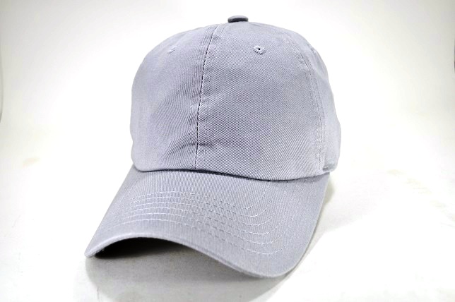 PLAIN COTTON DAD CAP L.GREY