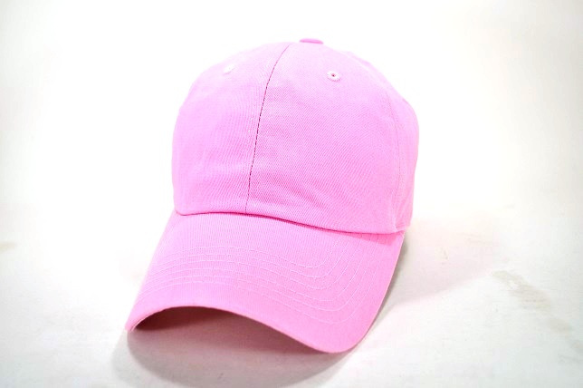 PLAIN COTTON DAD CAP L.PINK