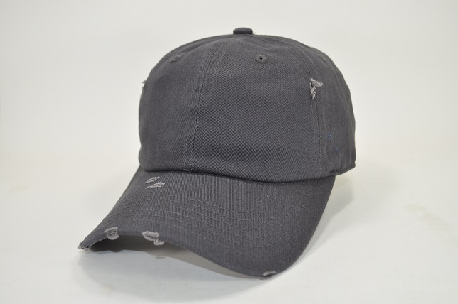 PLAIN COTTON VINTAGE DAD CAP CHARCOAL