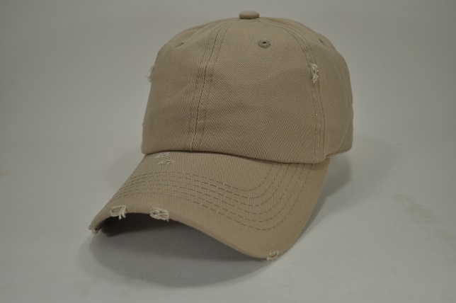 PLAIN COTTON VINTAGE DAD CAP KHAKI