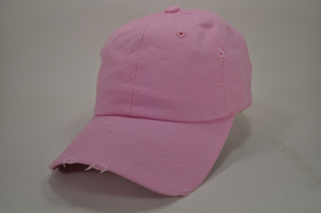 PLAIN COTTON VINTAGE DAD CAP L.PINK