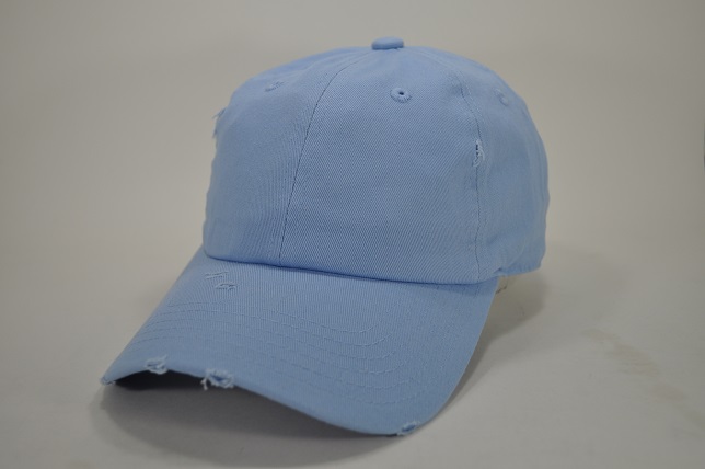 PLAIN COTTON VINTAGE DAD CAP SKY BLUE