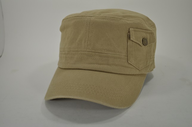 PLAIN COTTON CADET POCKET CAP KHAKI