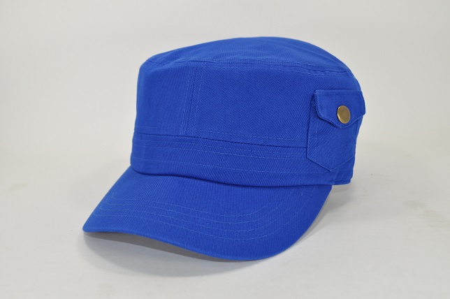 PLAIN COTTON CADET POCKET CAP ROYAL