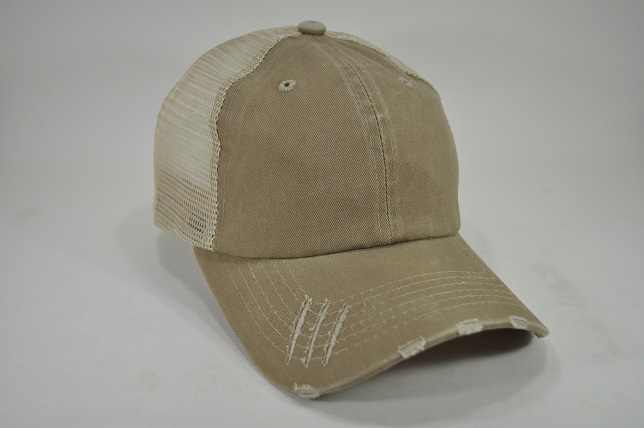 TS-6 3scratchs vintage mesh back khaki/khaki