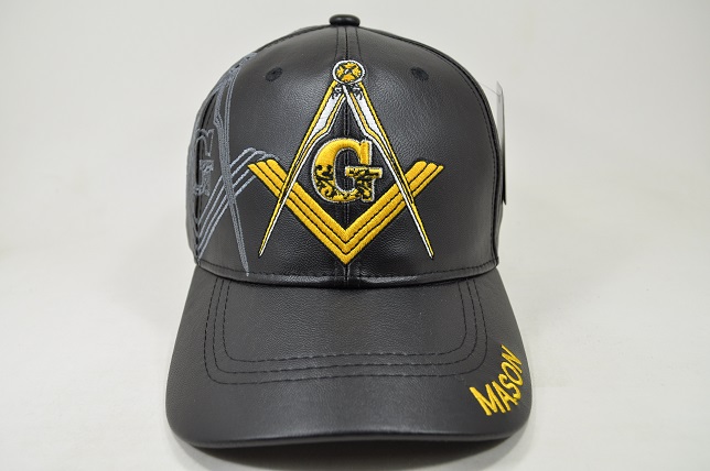 MS-017 MASON PU VELCRO CAP-BLACK