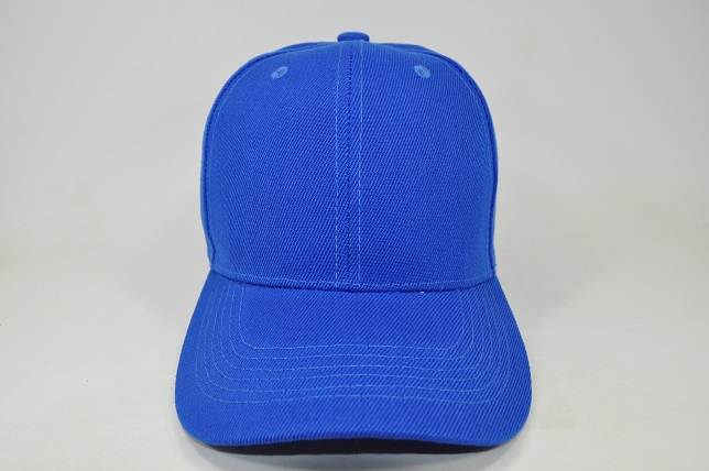 PLAIN 100% ACRYLIC VELCRO CAP-ROYAL