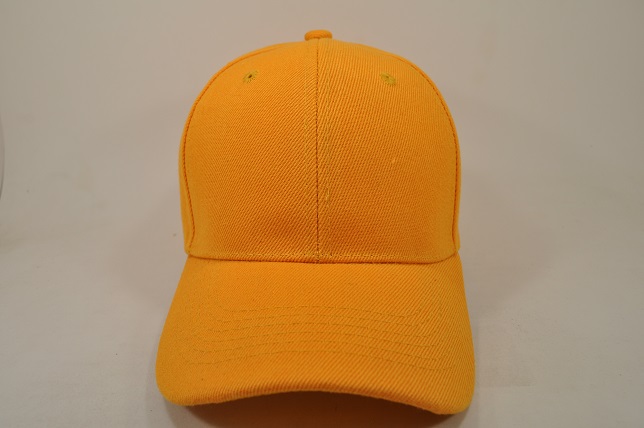 PLAIN 100% ACRYLIC VELCRO CAP-GOLD